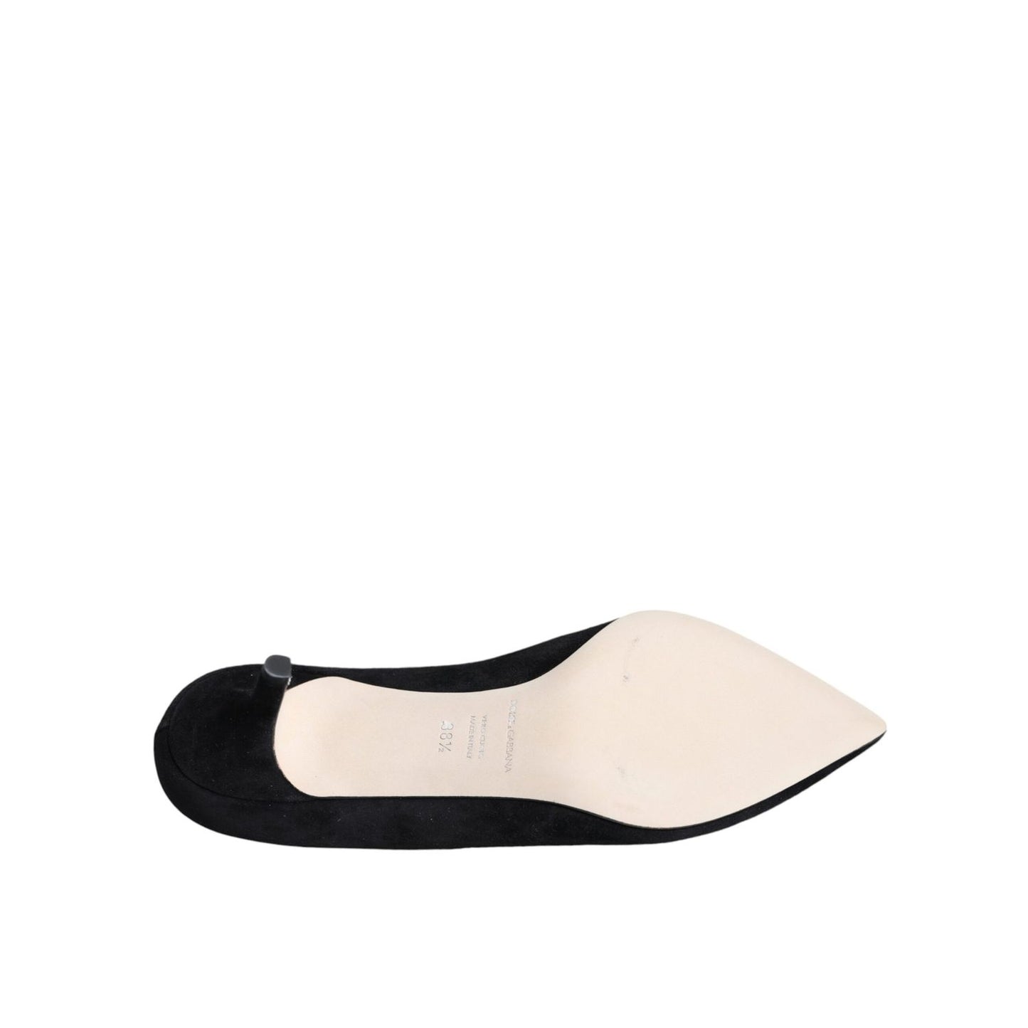 Dolce & Gabbana Black Amore Suede Bellucci Heels Pumps Shoes