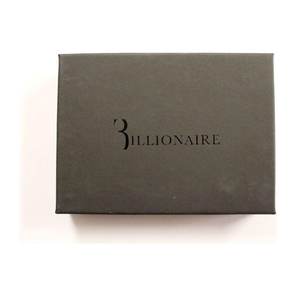 محفظة رجالية فاخرة من الجلد الأسود من Billionaire Italian Couture