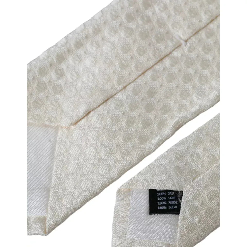 ربطة عنق دولتشي آند غابانا من الحرير قابلة للتعديل للرجال