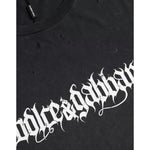 Dolce & Gabbana Black Graphic Printed Cotton Short Sleeves T-shirt