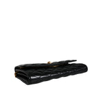 Versace Black Quilted Nappa Leather Crossbody Shoulder Bag