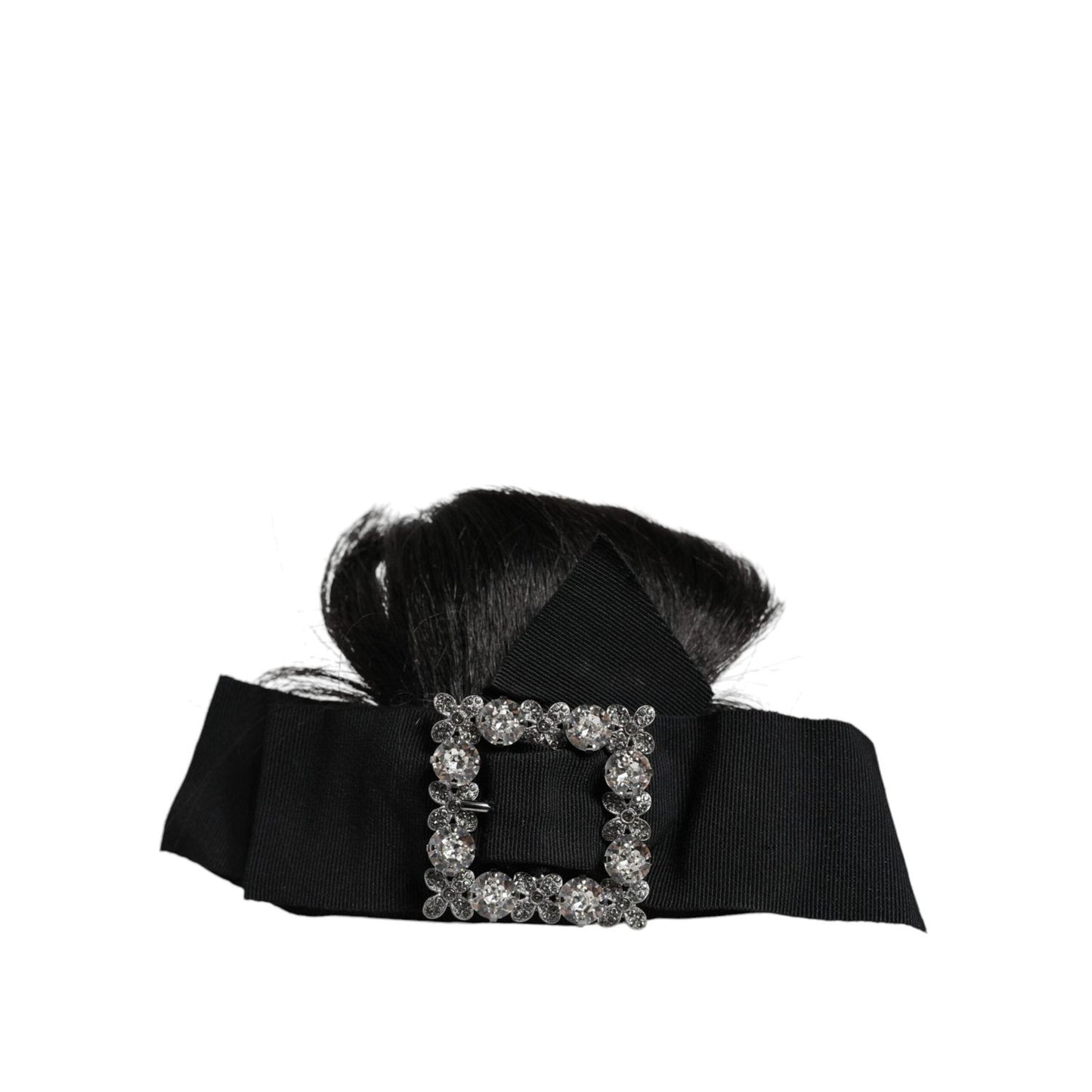 Dolce & Gabbana Black Hair Parrucchiera Crystal Headband Diadem