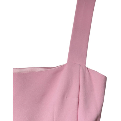 Dolce & Gabbana Pink A-line Flare Viscose Sleeveless Dress