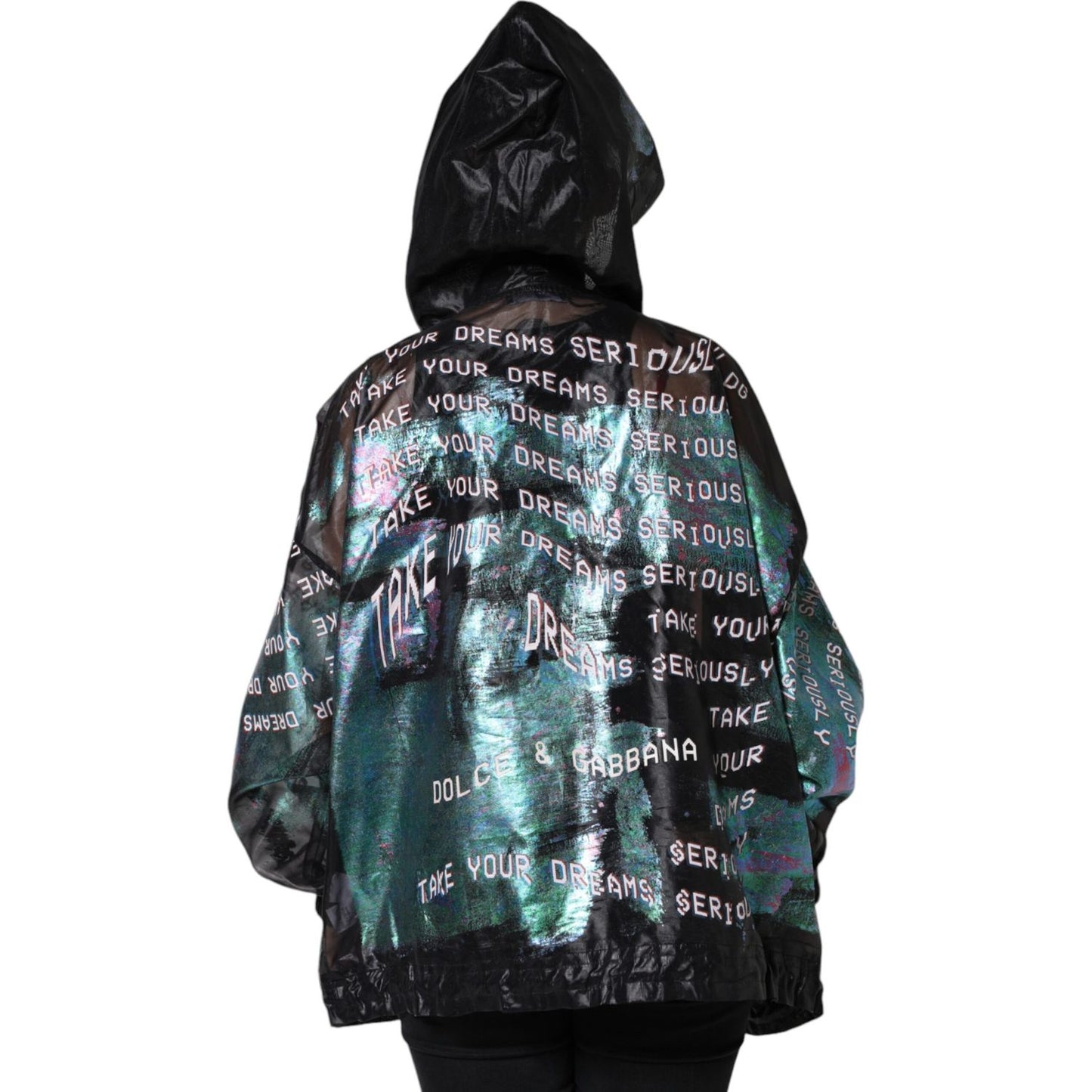 Dolce & Gabbana Multicolor Print Hooded Sweatshirt Sweater