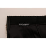 Dolce & Gabbana Gold Black Short Mini Skirt BYX1140-3
