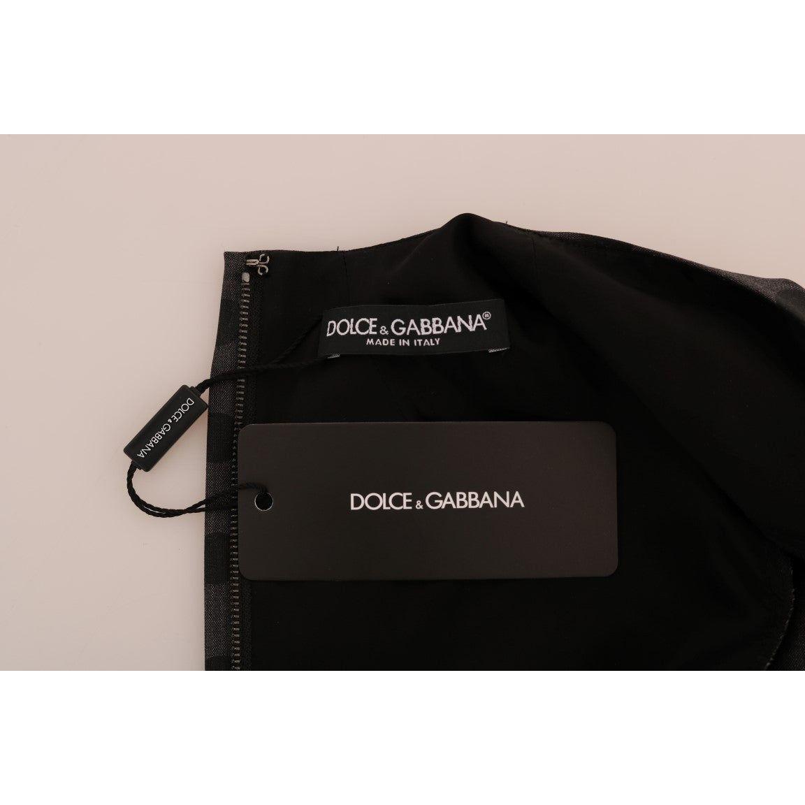 优雅圆点羊毛混纺连衣裙