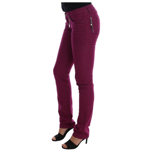 Costume National Purple Cotton Stretch Slim Denim Jeans SIG30127-2
