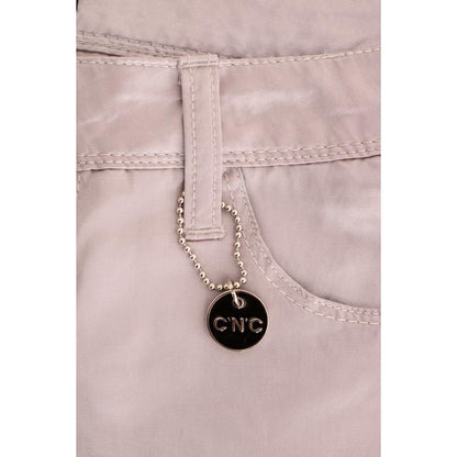 Costume National Beige Cotton Slim Fit Jeans Jeans & Pants