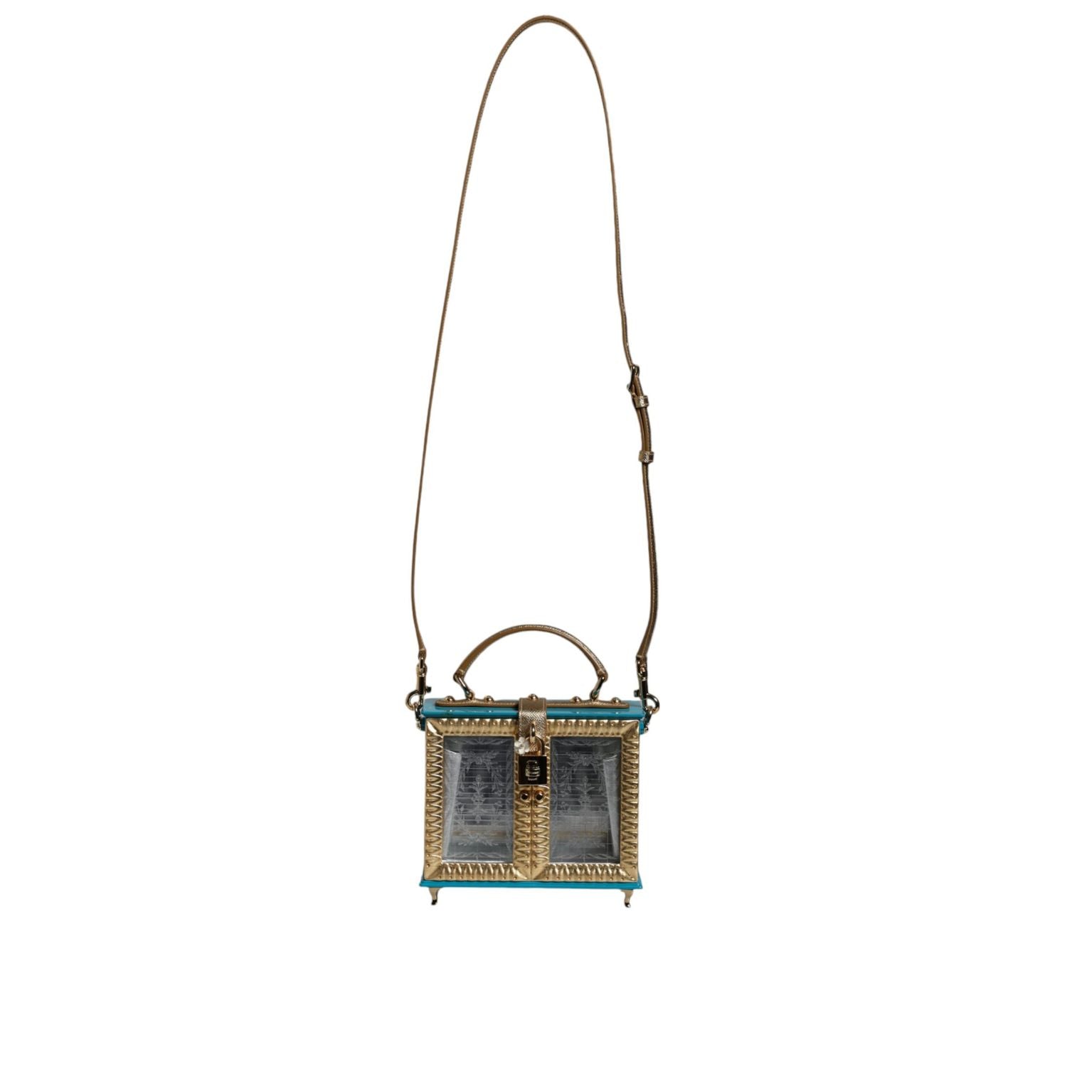 Front view with bag zipped and handles upright.