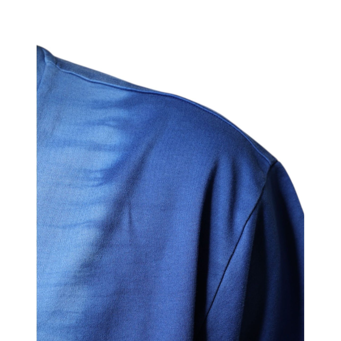 Dolce & Gabbana Blue Tie-Dye Peace Sign Cotton T-shirt