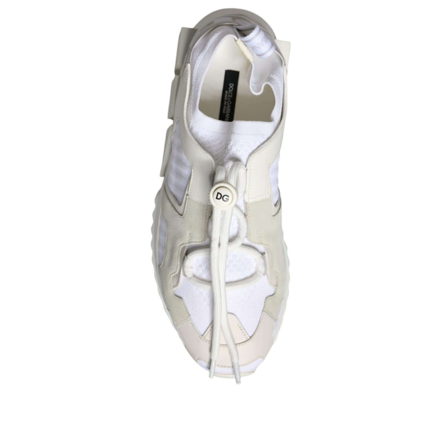 Dolce & Gabbana White Mesh Sorrento Trekking Sneakers Shoes