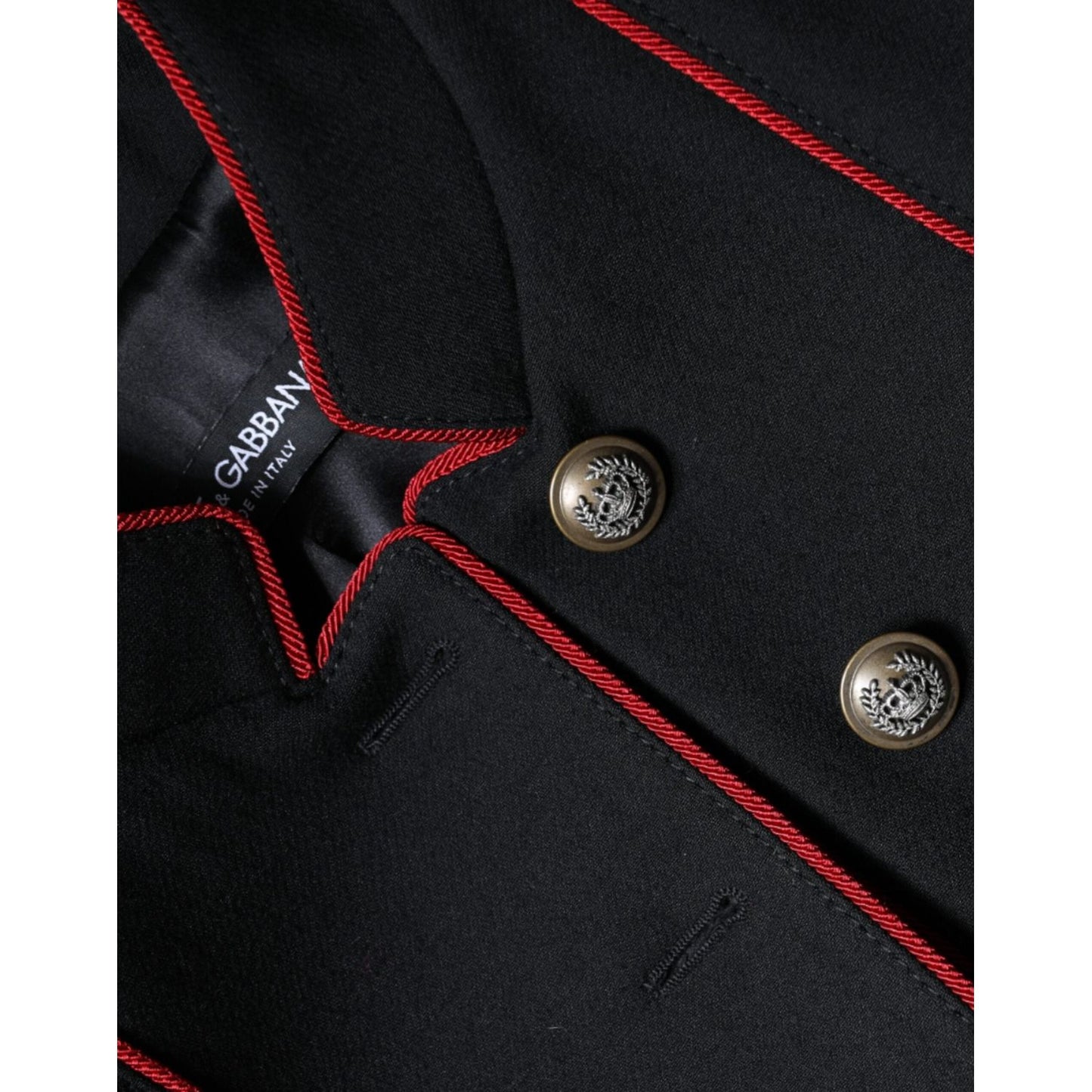 Dolce & Gabbana Black Single Breasted Trench Coat Jacket JKT4092-38