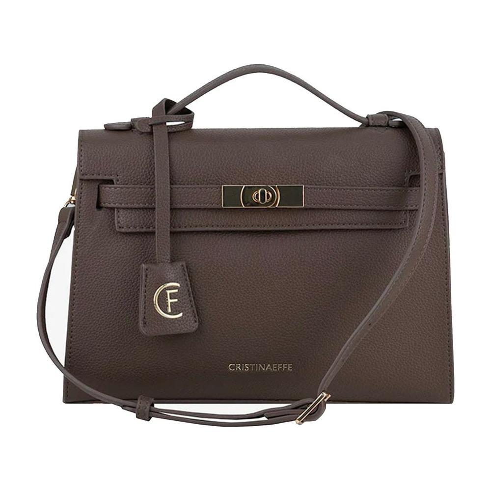 CRISTINAEFFE Gray Artificial Leather Women Crossbody Bag