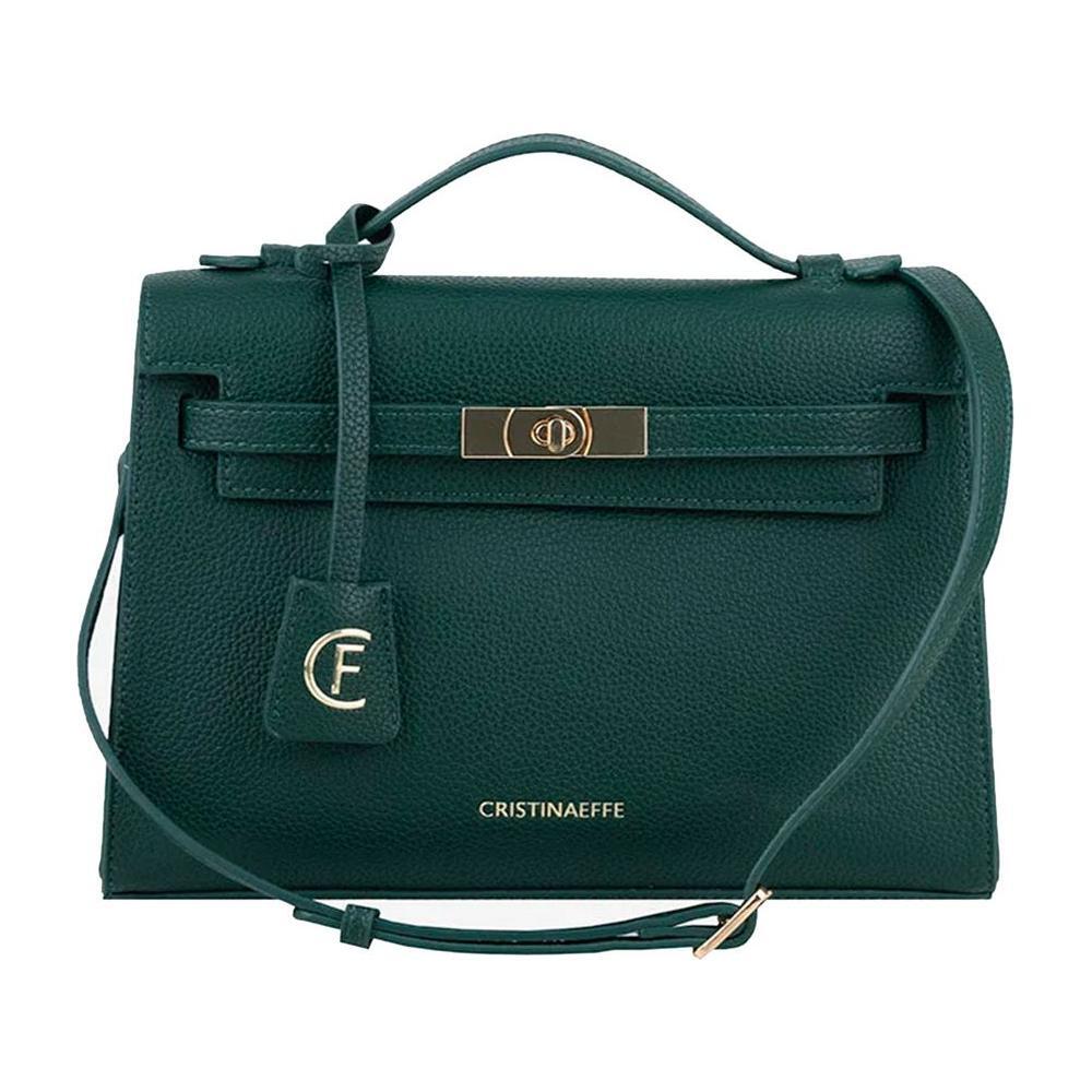 CRISTINAEFFE Green Artificial Leather Women Crossbody Bag