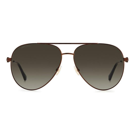 Jimmy Choo Brown Metal Sunglasses
