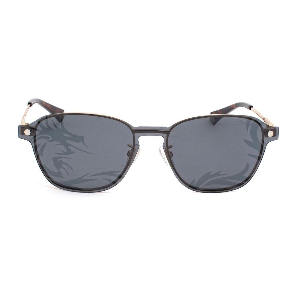 Polaroid Gold Metal Sunglasses