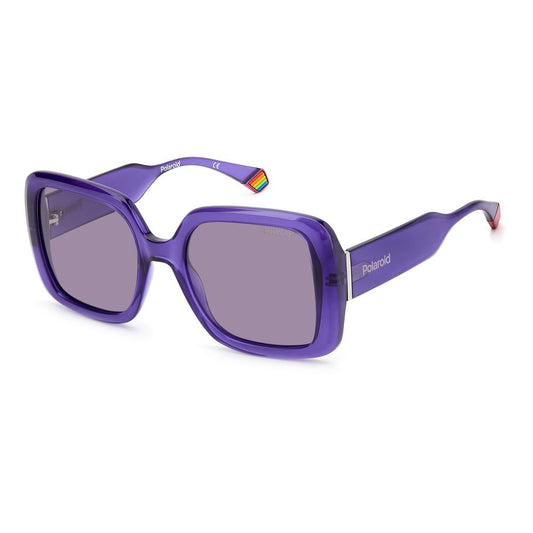 Polaroid Purple Plastic Sunglasses POPLD6168SB3VKLAC
