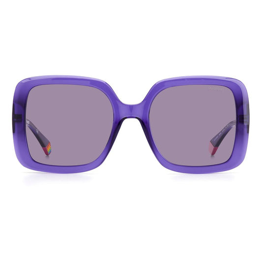 Polaroid Purple Plastic Sunglasses POPLD6168SB3VKLAC
