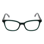 Ted Baker Green Women Glasses Frame with full-rim plastic design and rectangle shape, includes branded case. Lens width 49mm, temple length 140mm.