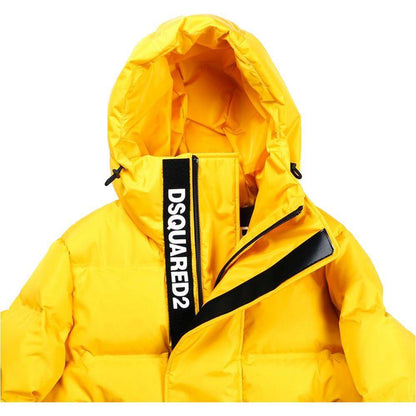 Dsquared² Yellow Nylon Men's Down Jacket