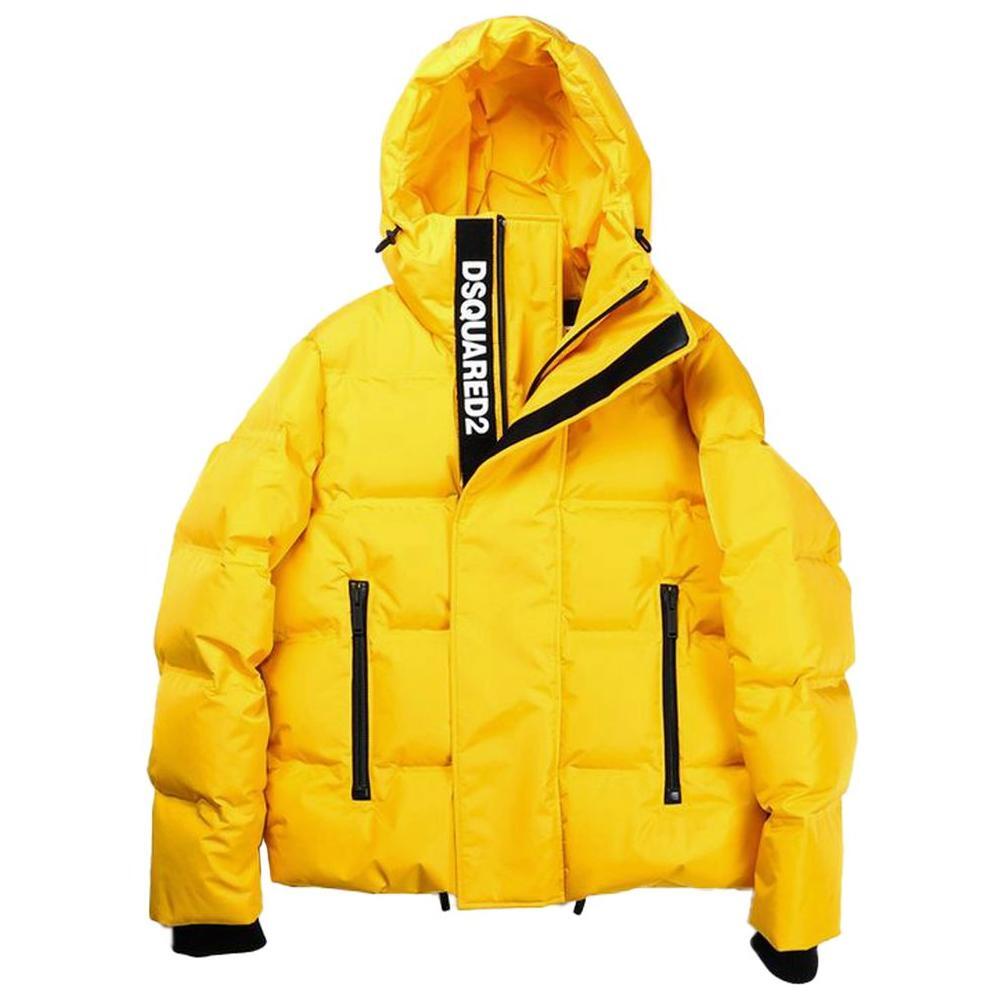 Dsquared² Yellow Nylon Men Jacket
