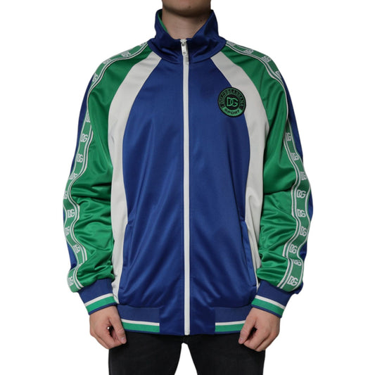 Dolce & Gabbana Multicolor Polyester Full Zip Bomber Jacket