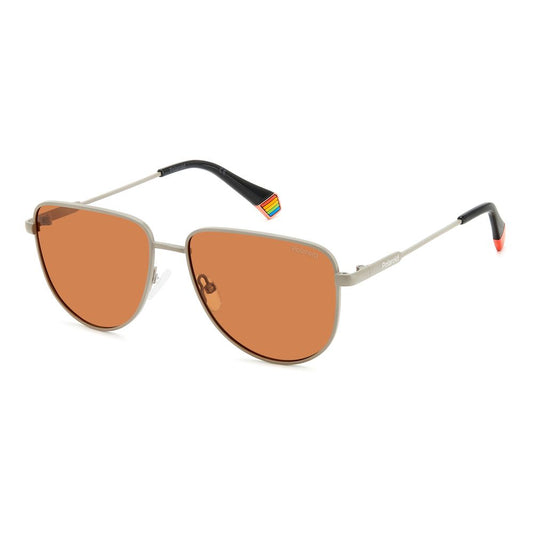 Polaroid Gray Metal Sunglasses POPLD6196SX2M8F6HEAC
