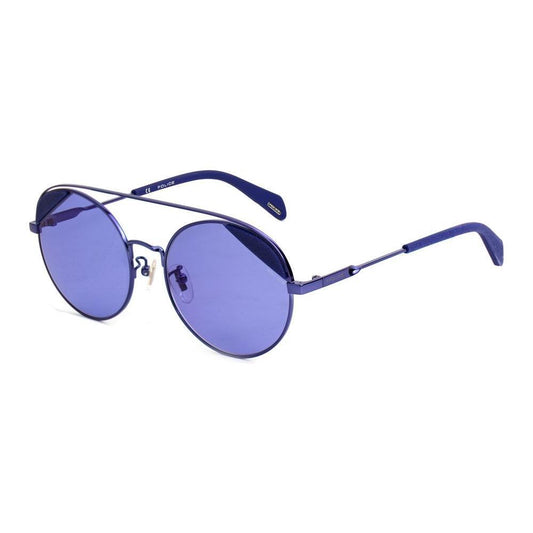 Police Blue Metal Sunglasses