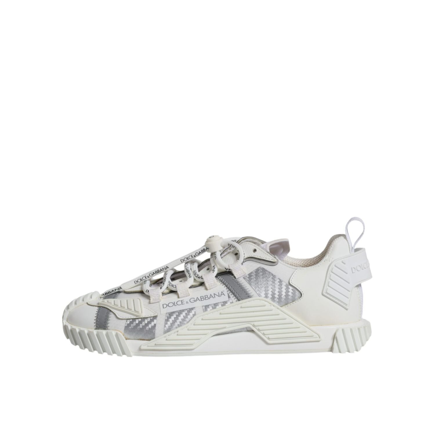 Dolce & Gabbana White Lace Up Low Top NS1 Sneakers Shoes