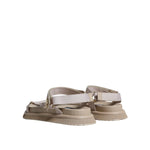 Dolce & Gabbana Beige Nappa Devotion Strap Men Sandals Shoes MV6327-44