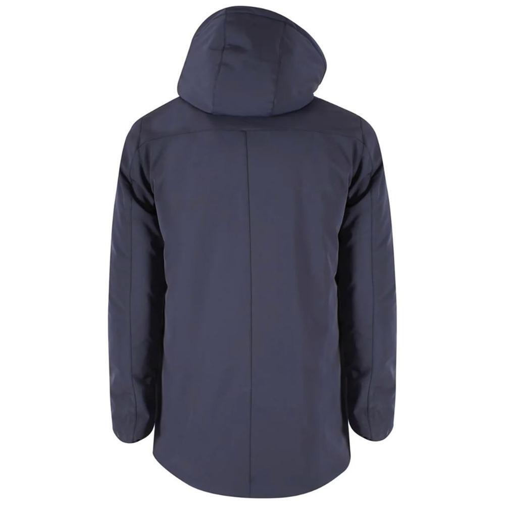 Yes Zee Blue Nylon Men's Down Jacket