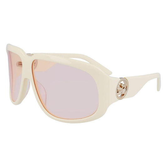 Longchamp White Acetate Sunglasses LOLO736S109AC