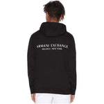 Armani Exchange Black Cotton Hoody AR-4516900009-IT54 | XXL