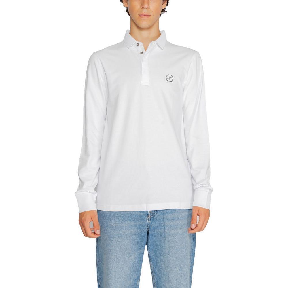 Armani Exchange White Cotton Long Sleeve AR-2160700008-IT42 | XS