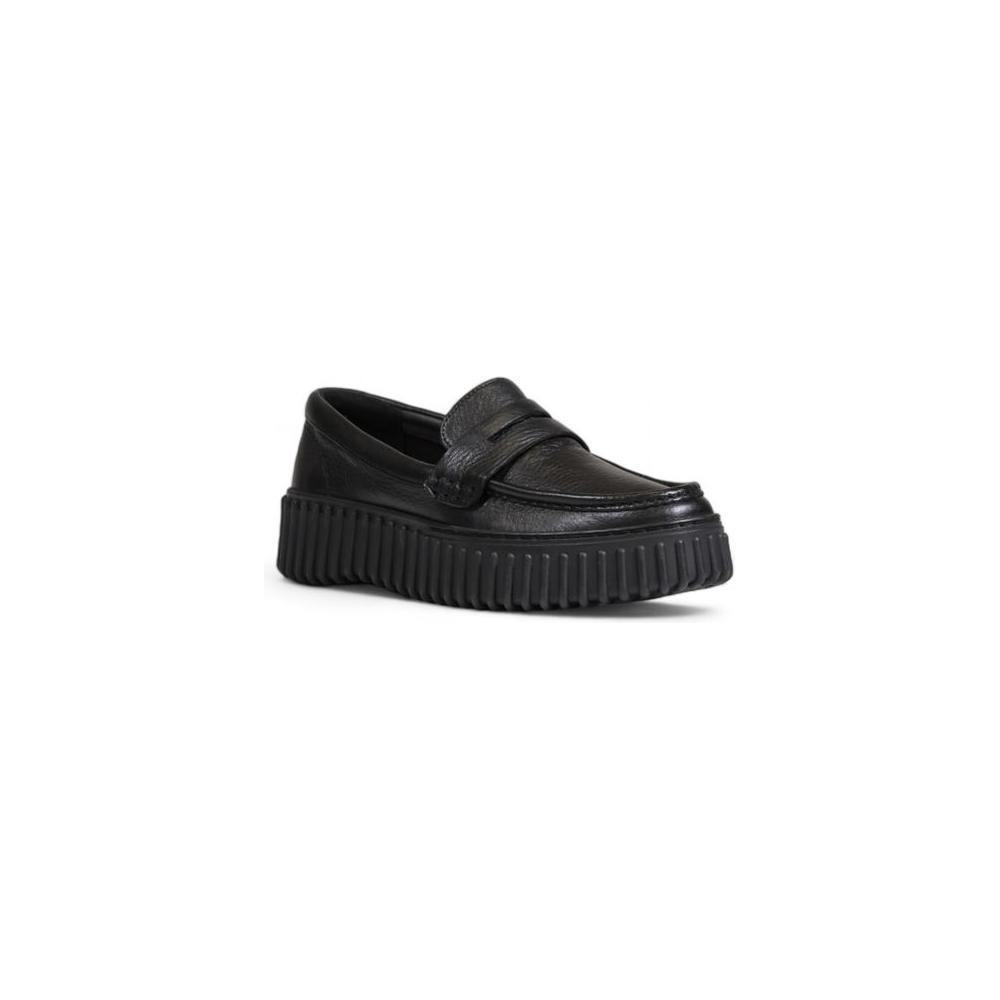 Clarks Black Leather Platform CL-14722800009-EU37.5/US7.5