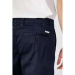 Armani Exchange Blue Cotton Bermuda