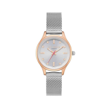 Ted Baker Silver Stainless Steel Dress Watch