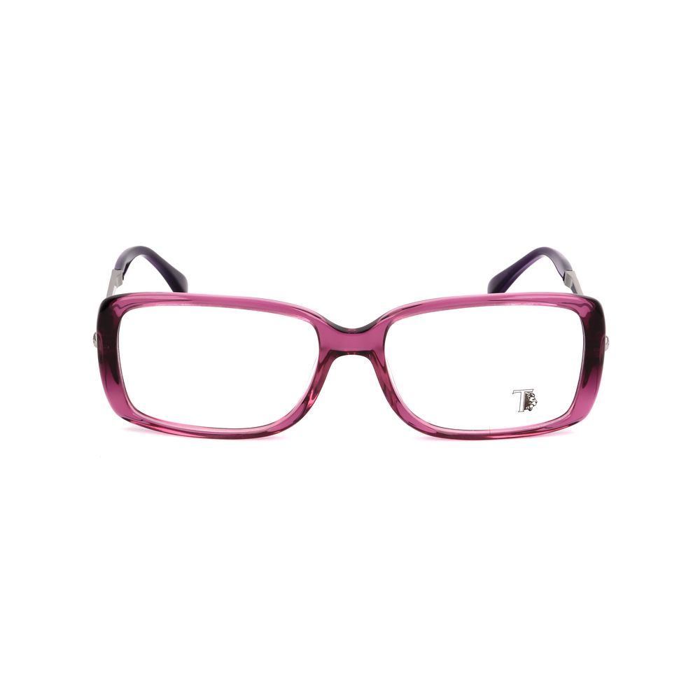 Tod's Purple Acetate Frames in bright violet, rectangle shape, model TO5043081, lens size 54mm, bridge 16mm, temple 135mm.