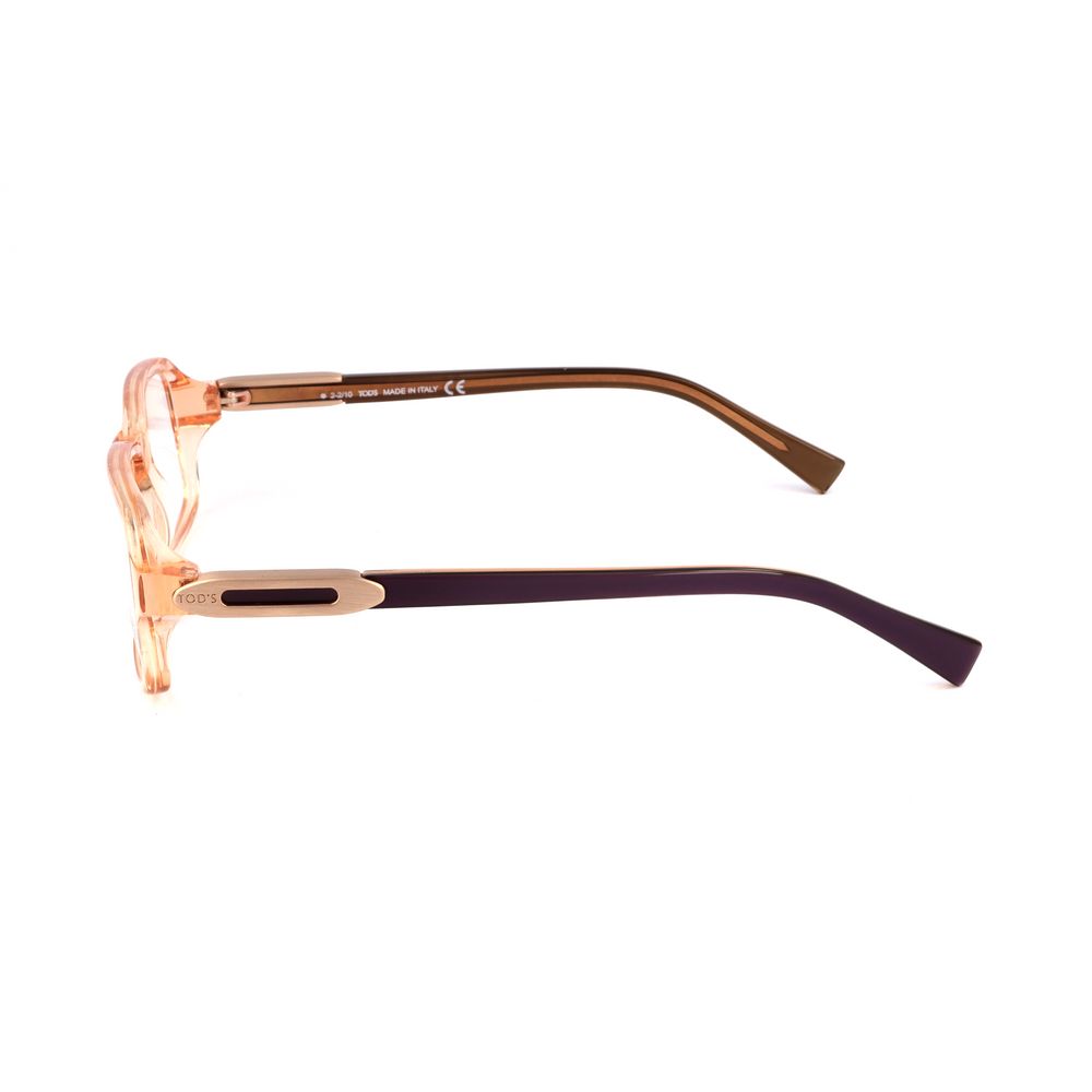 Side view of Tod's Orange Acetate Frames showcasing design and material.