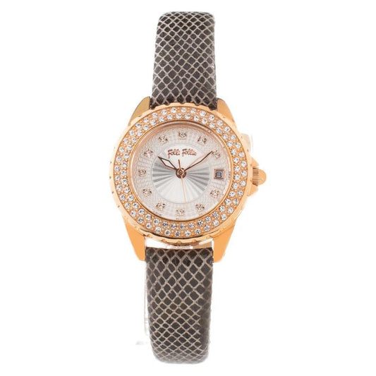 Folli Follie Gray Leather Watch
