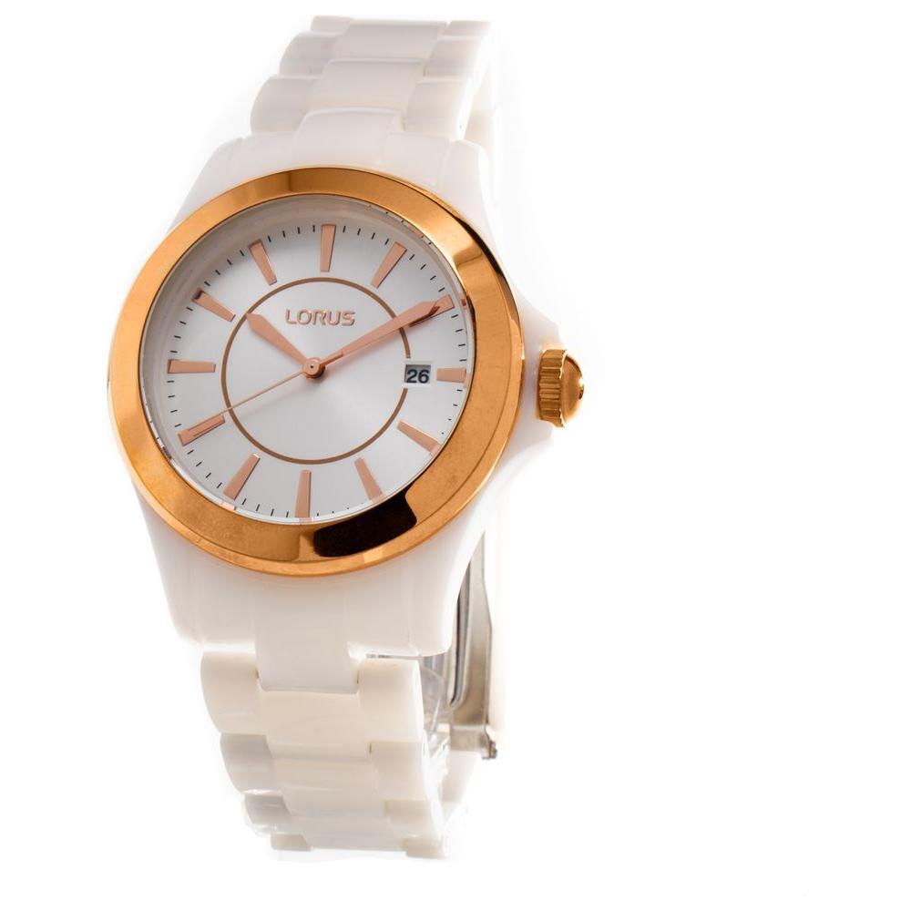 Lorus White Plastic Watch