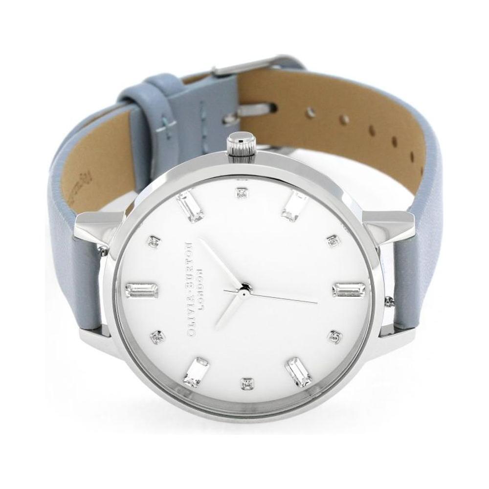 Olivia Burton Blue Artificial Leather Dress Watch