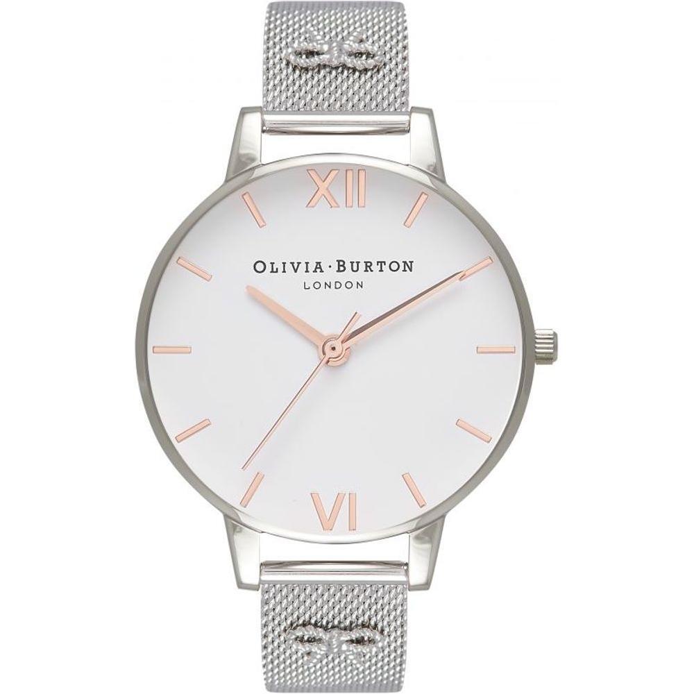 Olivia Burton Silver Stainless Steel Dress Watch
