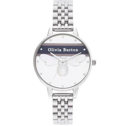 Olivia Burton Silver Stainless Steel Watch