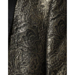 Dolce & Gabbana Gold SICILIA Jacquard Single Breasted Coat Blazer