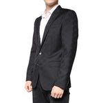 Dolce & Gabbana Black Wool Single Breasted Formal Blazer