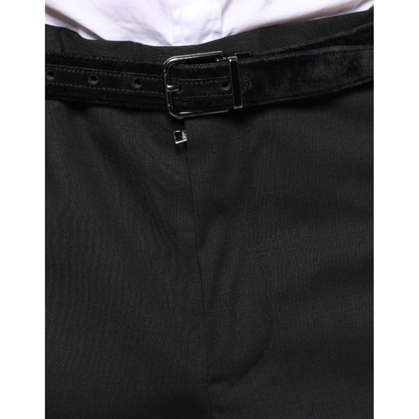 Dolce & Gabbana Black Wool Men Formal Dress Pants PAN75566-58