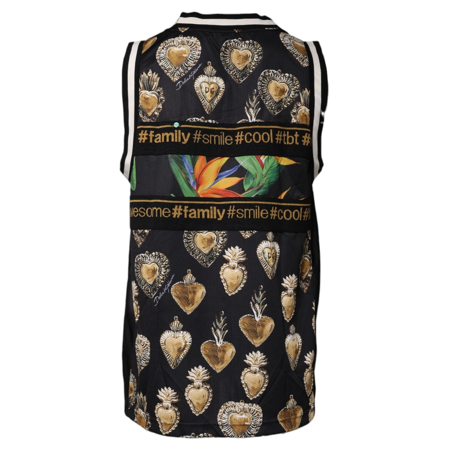 Dolce & Gabbana Multicolor Tropical Sleeveless Tank T-shirt