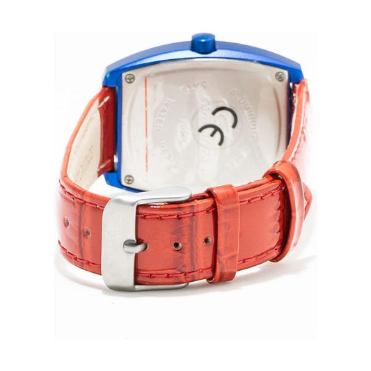 Chronotech Red Leather Watch