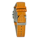 Chronotech Orange Leather Watch
